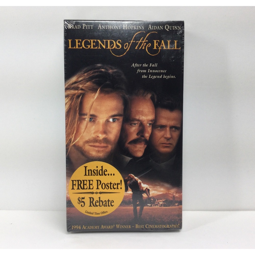 Legends of the Fall VHS Brad Pitt Anthony‎ Hopkins New Sealed